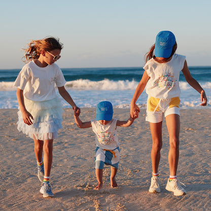 Made For Play - Kids Tee in White with Logo Print by Le Petit Society — image 4