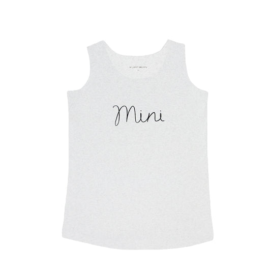Family Tees - Mini Kids Tank in Melange Grey by Le Petit Society