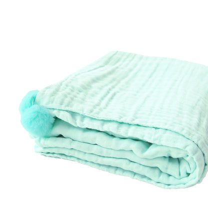 Keepsake Kids/Adult Single Blanket in Mint (Personalisable) by Le Petit Society