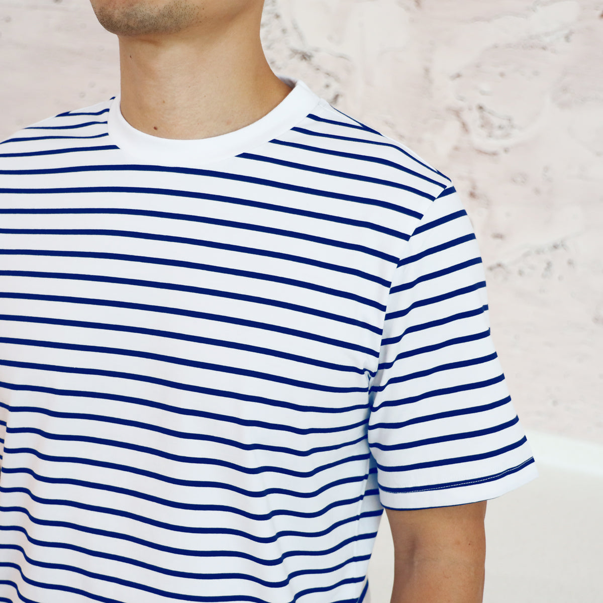 Family Tees - Personalisable Adult Striped Tee in Navy (Unisex) by Le Petit Society — image 3