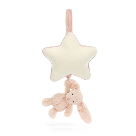 Bashful Blush Bunny Musical Pull by Jellycat