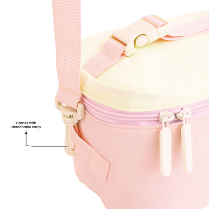 Munch Bag in Marshmallow Pink/Butter Cream by Le Petit Society — image 8