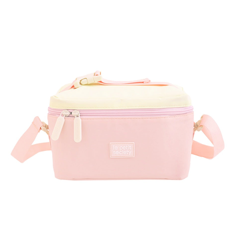 Munch Bag in Marshmallow Pink/Butter Cream by Le Petit Society