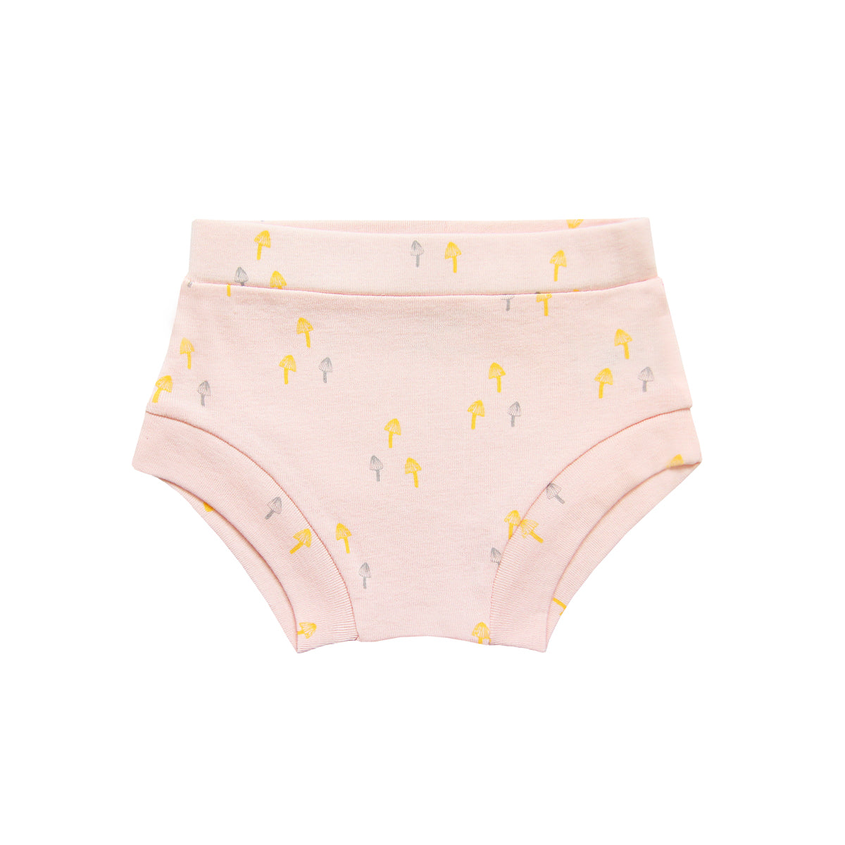 Baby Organic Boxer Shorts in Mushroom Print by Le Petit Society