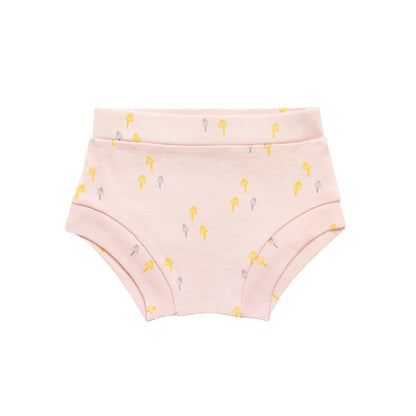 Baby Organic Boxer Shorts in Mushroom Print by Le Petit Society
