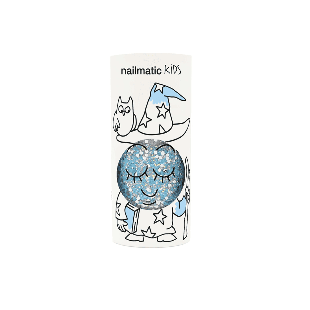 Nail Polish in Luna Blue Sparkling by Nailmatic