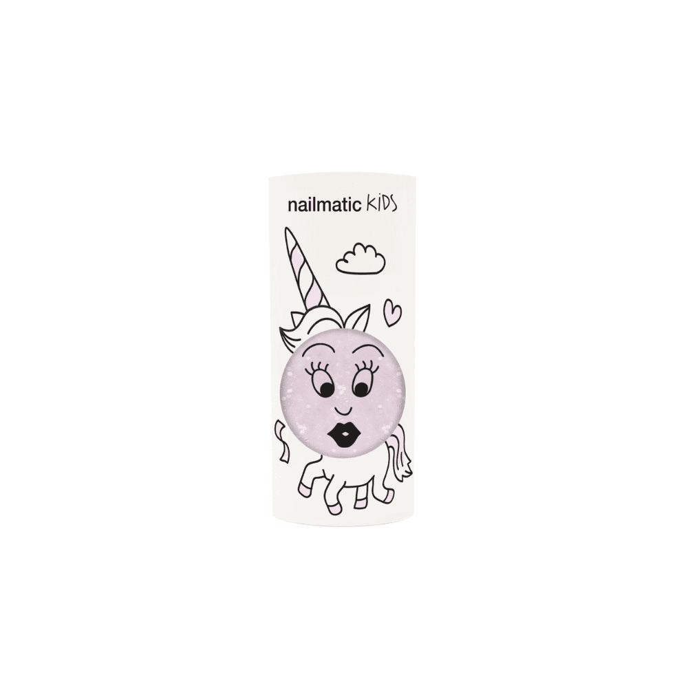 Nail Polish in Polly Clear Pink Glitter by Nailmatic