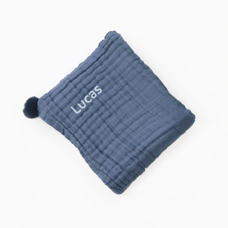 Keepsake Baby Blanket in Navy by Le Petit Society