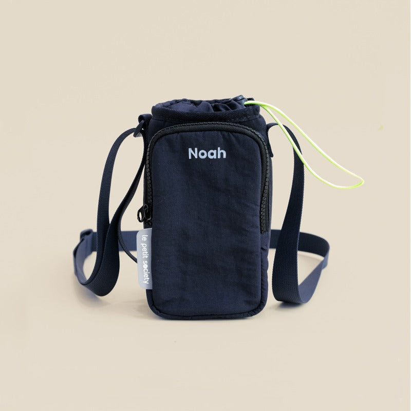 Water Bottle Sling Bag in Marine Blue by Le Petit Society — image 4