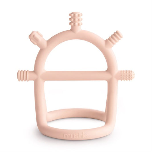 No in Drop Teether - Sensory/Blush by Mushie