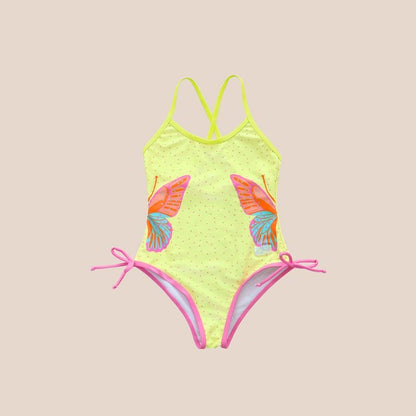 One Piece Swimsuit in Butterfly Print by Le Petit Society — image 7