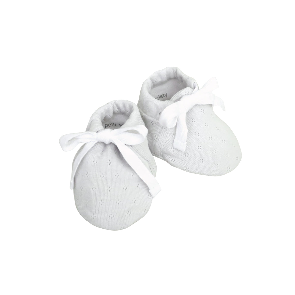 Organic Baby Booties in Grey by Le Petit Society — image 6