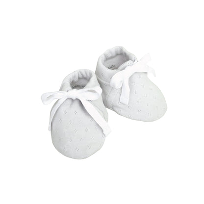 Organic Baby Booties in Grey by Le Petit Society — image 6