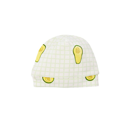 Organic Baby Hat in Avocado Print (Personalisable) by Le Petit Society