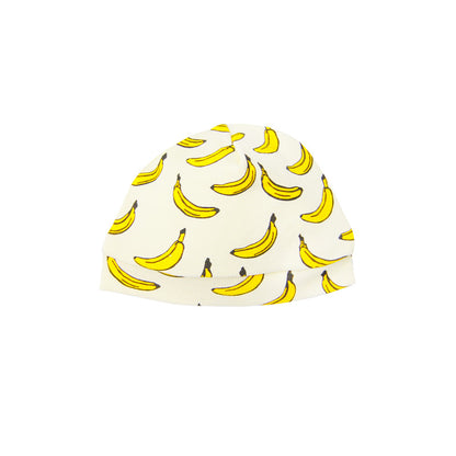 Organic Baby Hat in Banana Print by Le Petit Society