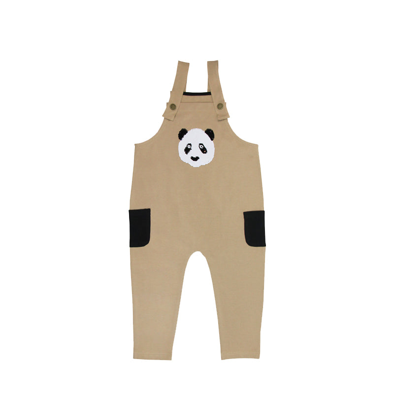 Kids Panda Reversible-Sequins Overalls by Le Petit Society — image 2