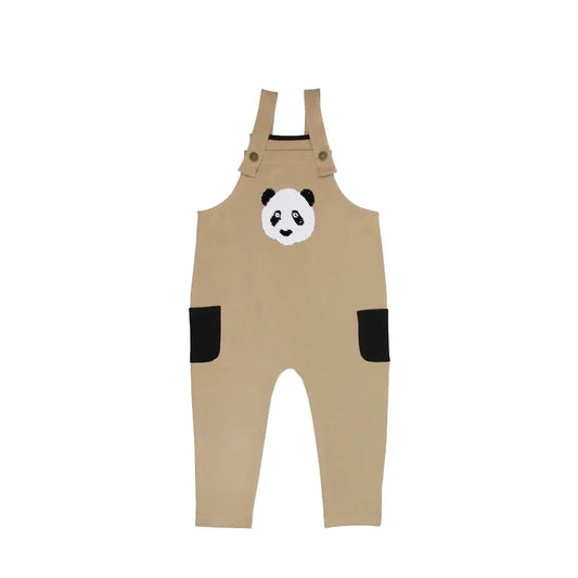Kids Panda Reversible-Sequins Overalls by Le Petit Society — image 2