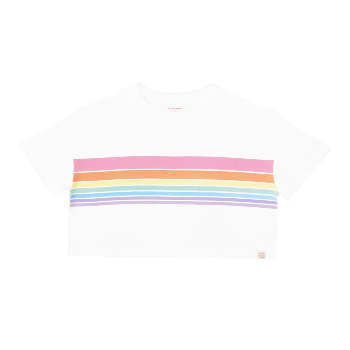 Rainbow Series - Adult Ladies Crop Top in Pastel by Le Petit Society — image 9
