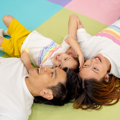 Rainbow Series - Kids Boxy Tee in Pastel by Le Petit Society — image 7