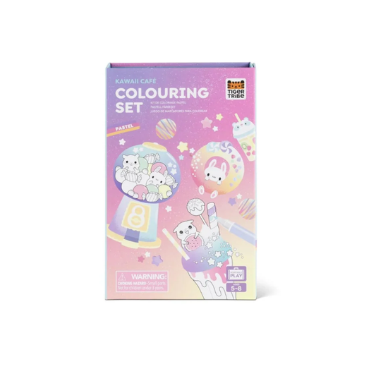 Pastel Colouring Set in Kawaii Cafe by Tiger Tribe