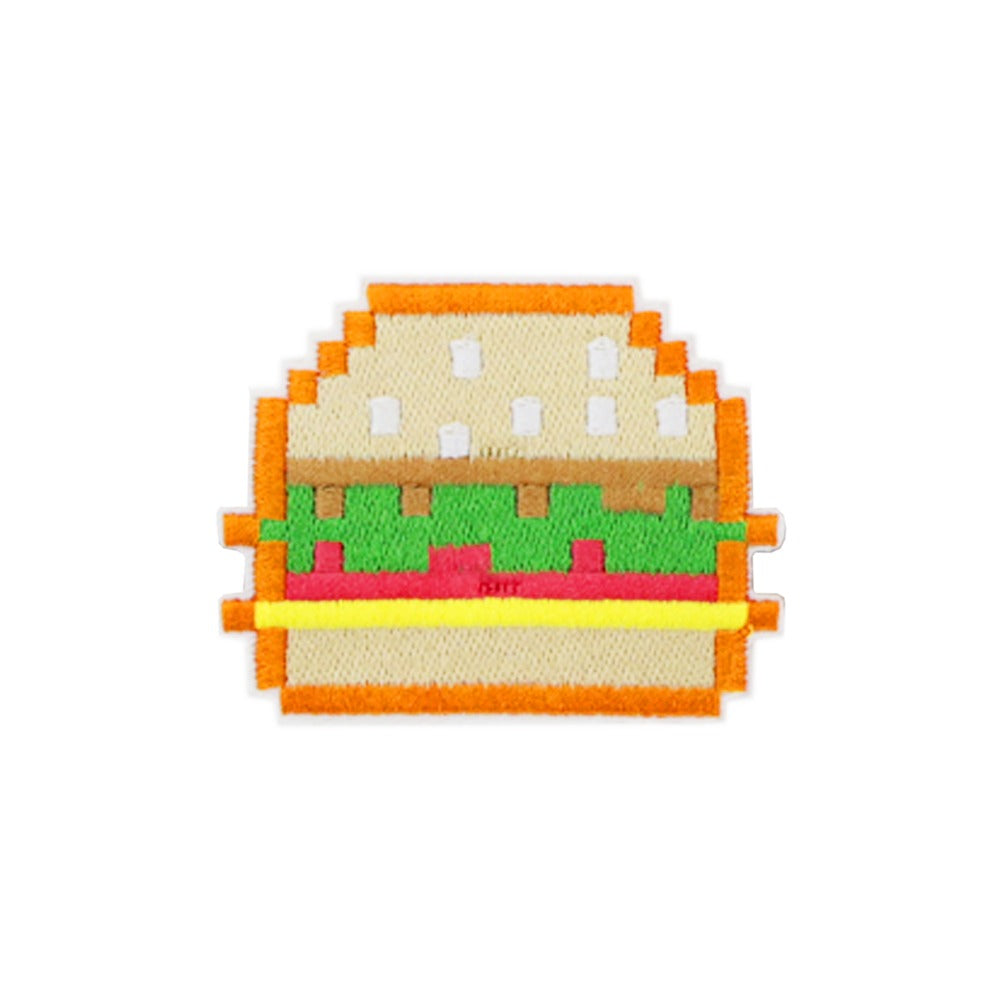 Pixel burger velcro patch by Le Petit Society