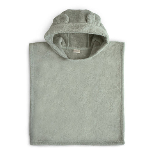 Poncho Towel in Bear (Moss) by Mushie