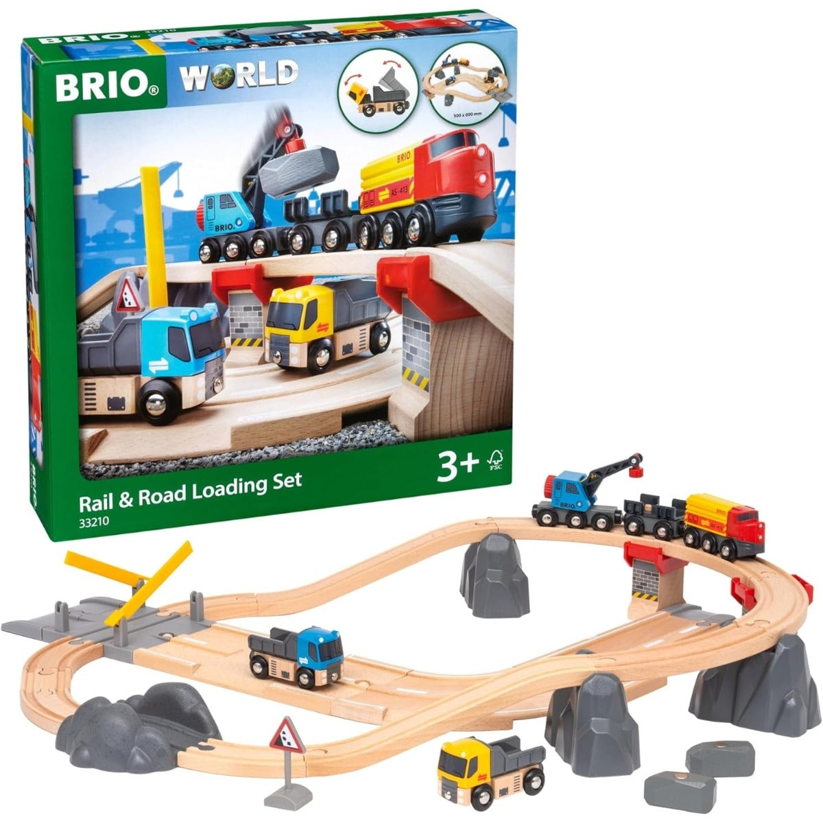 Rail & Road Quarry Set by BRIO