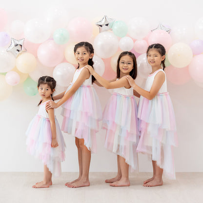 Flower Girl Series - Cascading Dress in Rainbow by Le Petit Society — image 11