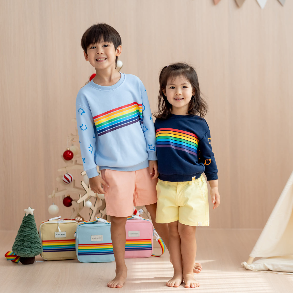 Rainbow Series - Pullover in Baby Blue by Le Petit Society — image 4