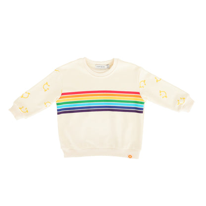 Rainbow Series - Pullover in Cream by Le Petit Society — image 2