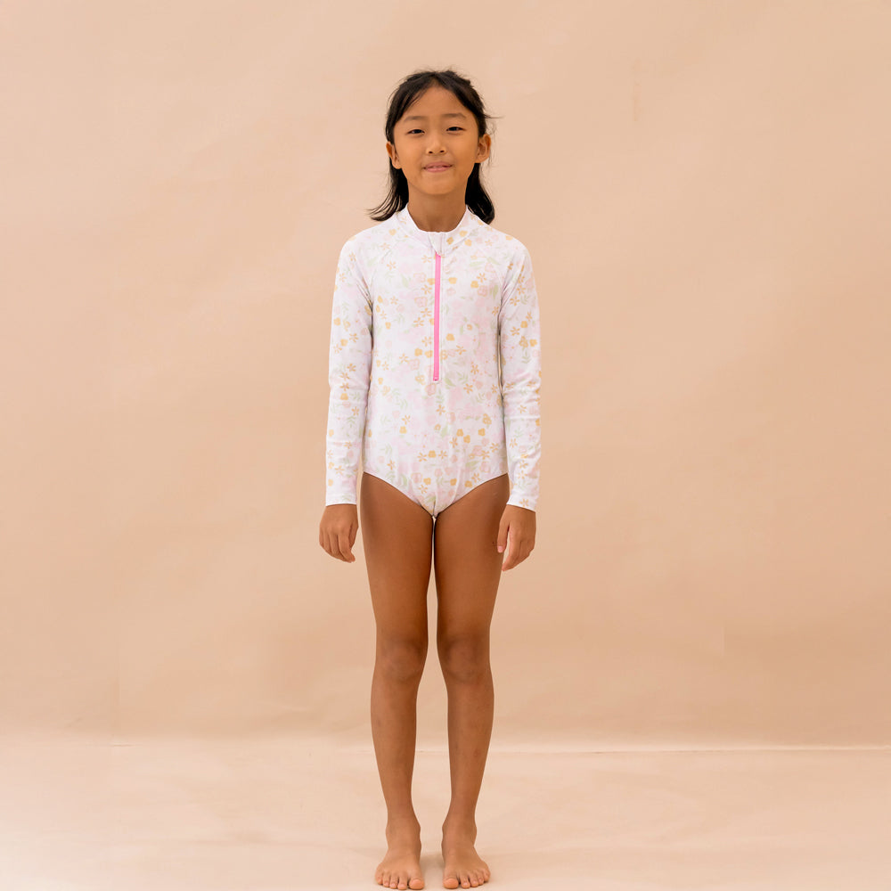 Rash Suit in Pastel Floral Print by Le Petit Society — image 5