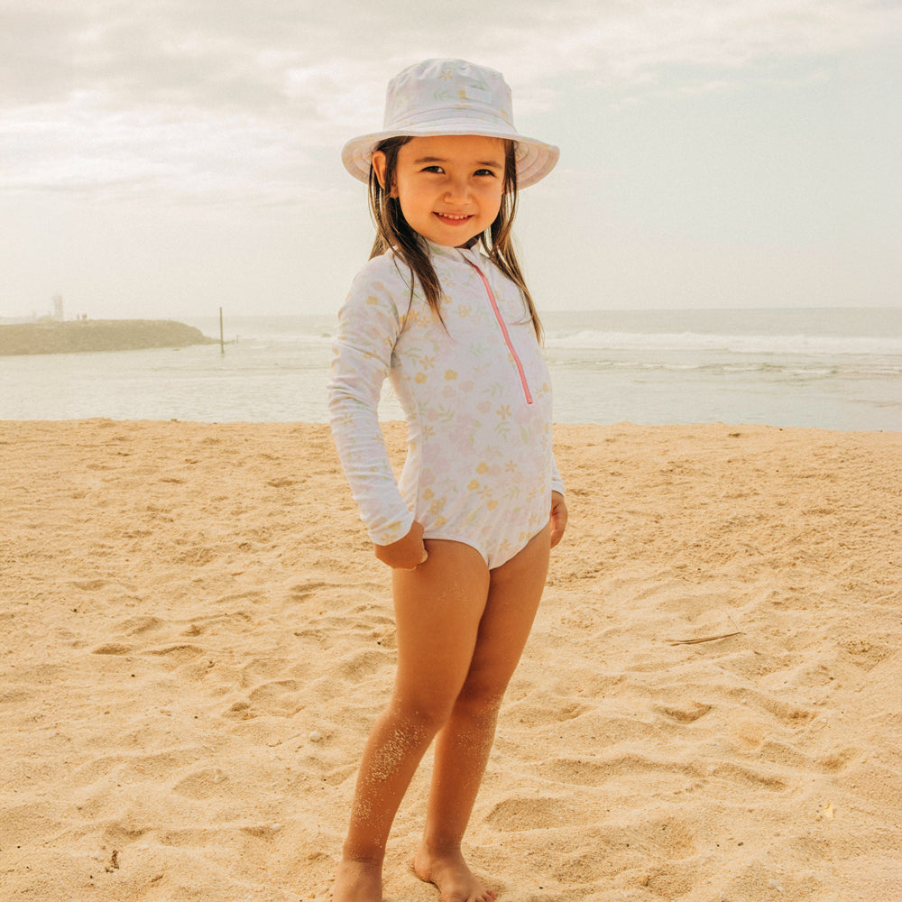 Rash Suit in Pastel Floral Print by Le Petit Society — image 4