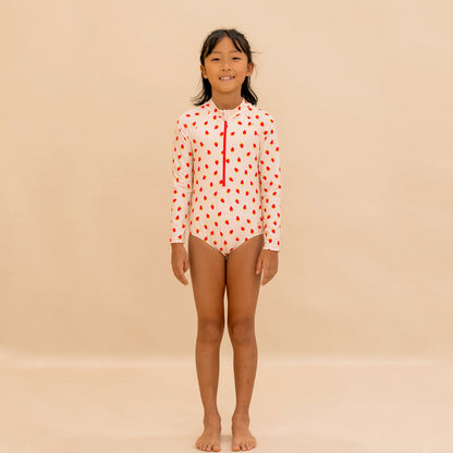 Rash Suit in Strawberry Print by Le Petit Society — image 4