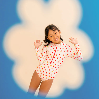 Rash Suit in Strawberry Print by Le Petit Society — image 7