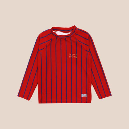 Rash Swim Top in Red Stripes by Le Petit Society — image 9