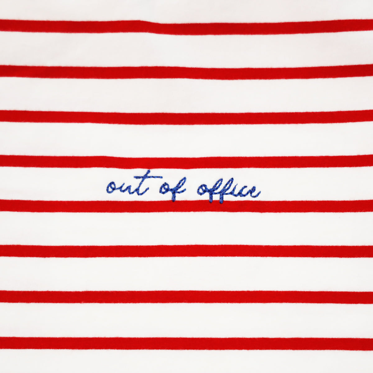 Family Tees - Personalisable Adult Striped Tee in Red (Unisex) by Le Petit Society — image 7