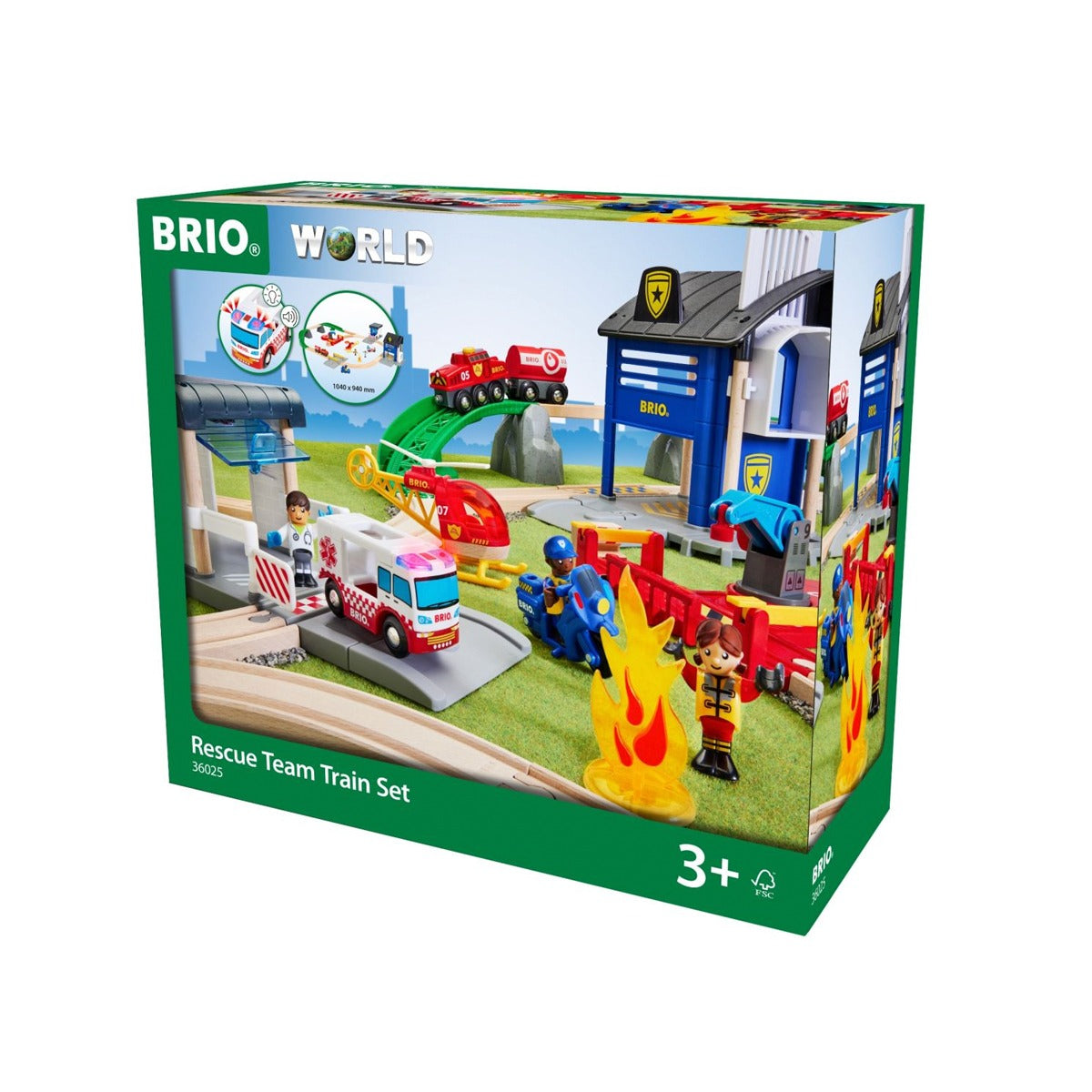 Rescue Team Train Set by BRIO
