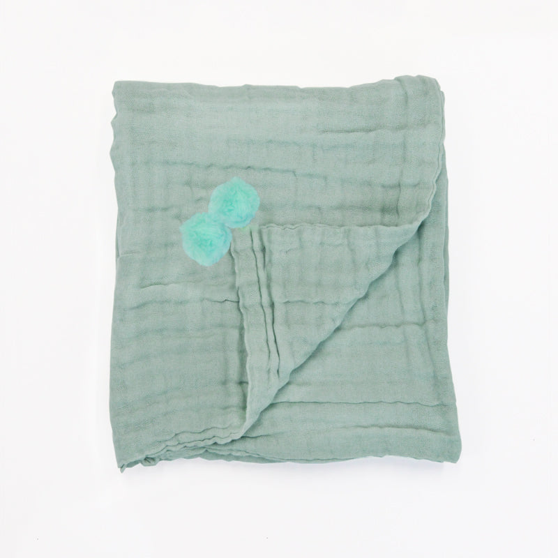 Keepsake Kids/Adult Single Blanket in Seafoam by Le Petit Society — image 2
