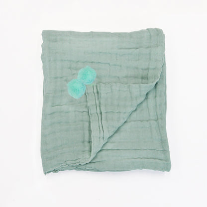 Keepsake Kids/Adult Single Blanket in Seafoam by Le Petit Society — image 2