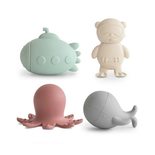 Bath Play Set (4 in pack) - Sealife by Mushie