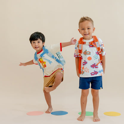 A Singapore Series - Kids Tee in Festive Dragon Playground Print by Le Petit Society — image 3