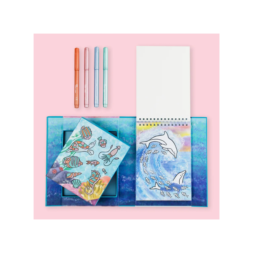Shimmer Colouring Set - Sea Life by Tiger Tribe by Le Petit Society — image 2