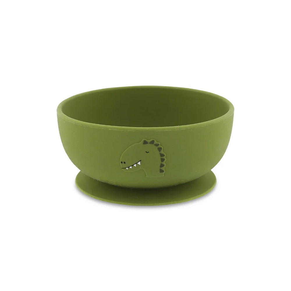 Silicone Bowl With Suction in Mr Dino by Trixie