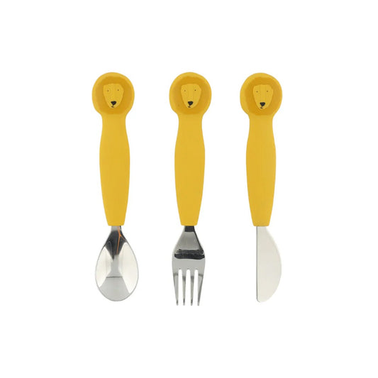 Silicone Cutlery Set 3 in Pack - Mr Lion by Trixie