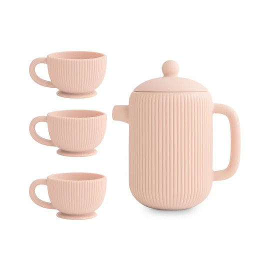 Silicone Play Tea Set in Blush by Mushie