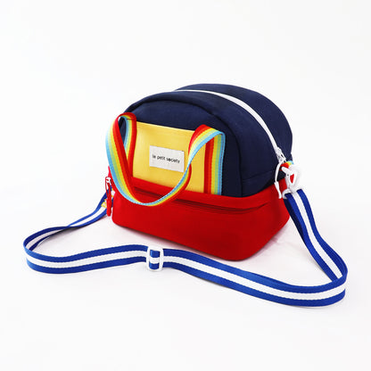 Adjustable Bag Strap in Blue Stripes (Personalisable) by Le Petit Society — image 8
