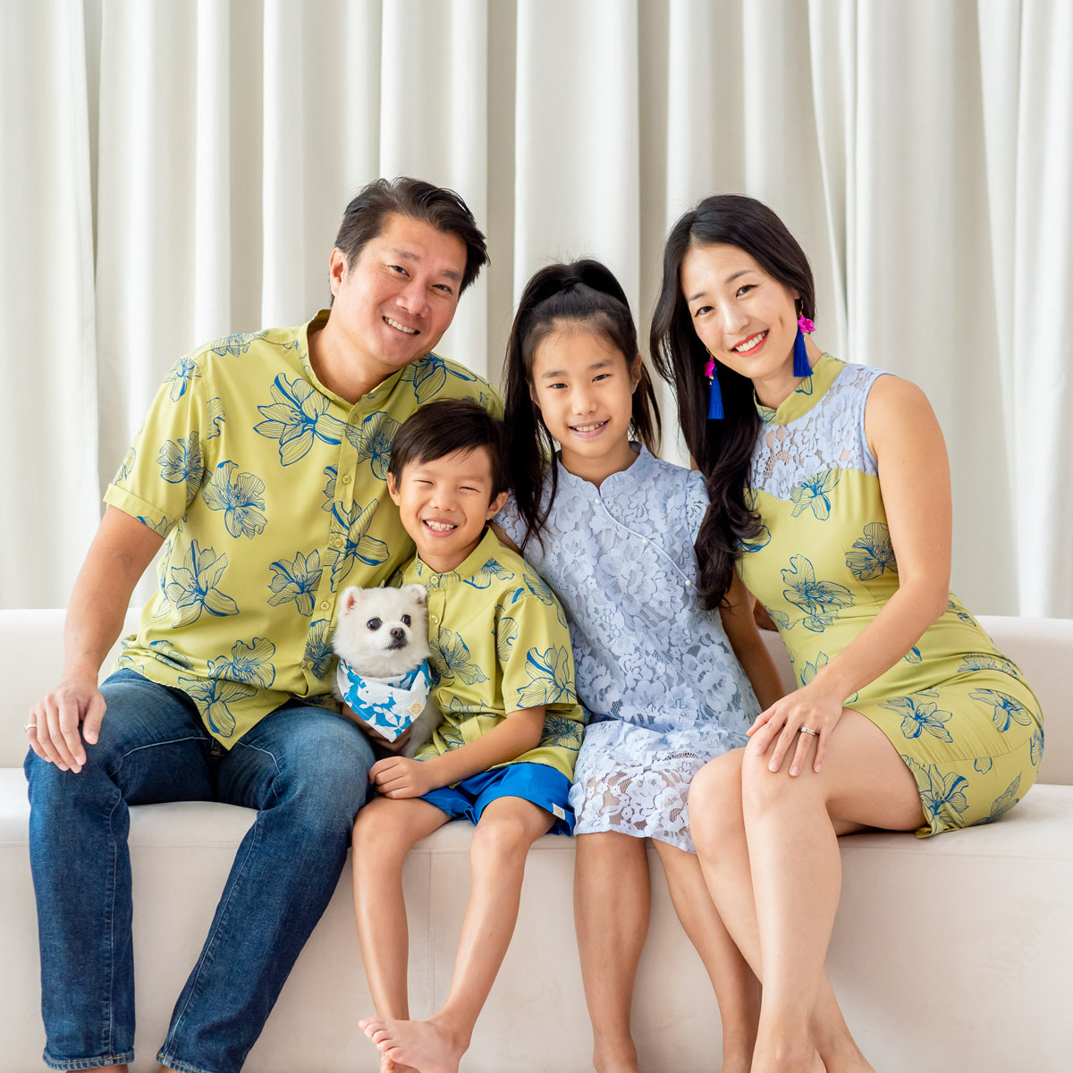 Spring Series - Ladies Cheongsam in Jade Magnolia by Le Petit Society — image 3