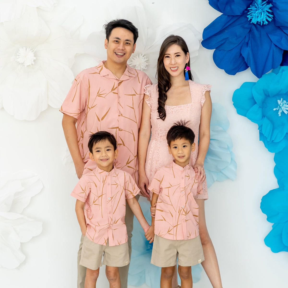 Spring Series - Men's Camp Collar Shirt in Pink - Relaxed Fit by Le Petit Society — image 8