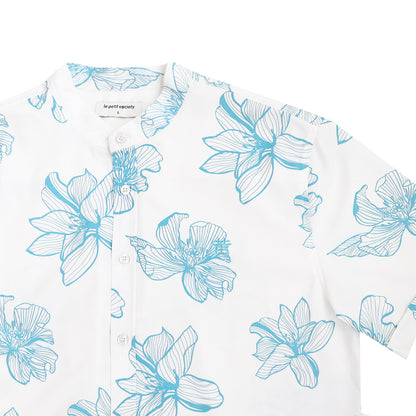Spring Series - Men's Shirt in White Magnolia - Classic Fit by Le Petit Society — image 4