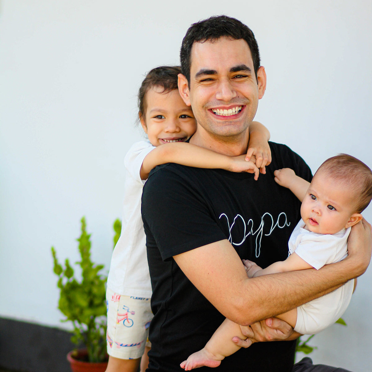 Family Tees - Papa Tee in Black by Le Petit Society — image 3